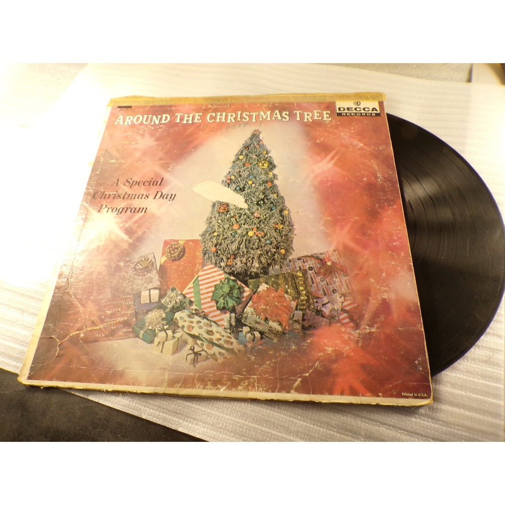 Around The Christmas Tree Decca Records Vinyl LP Various Artists DL 8176 Vintage
